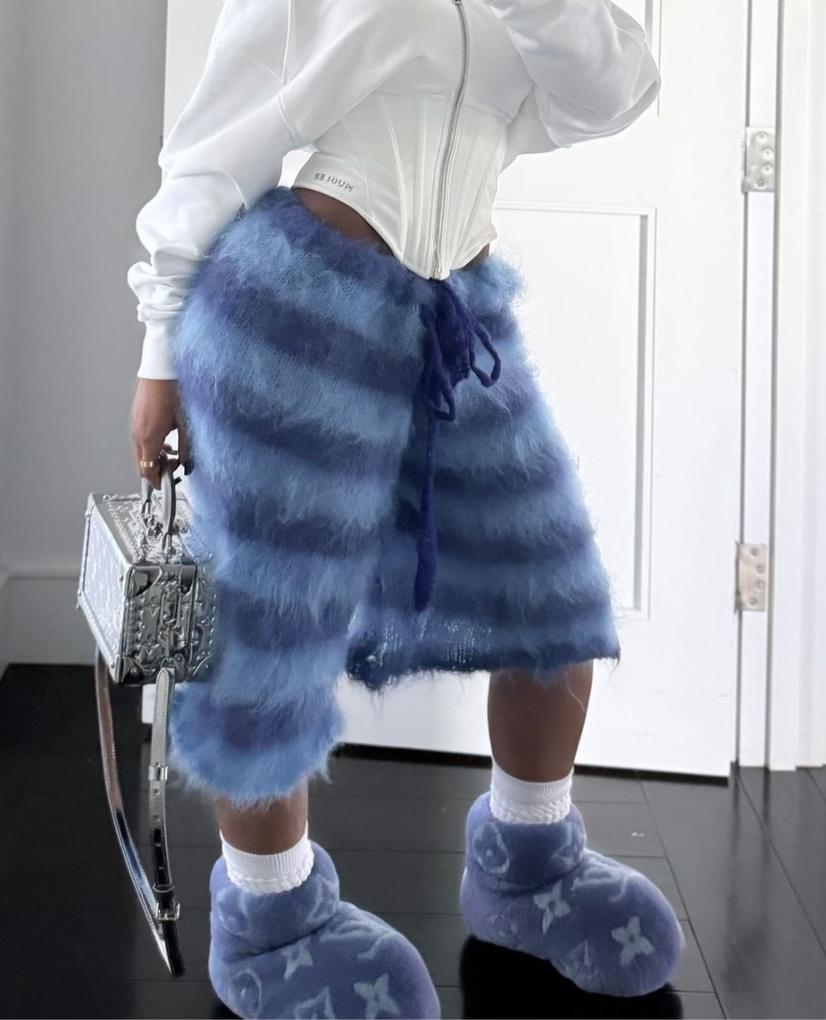 can’t tell me shit mohair shorts