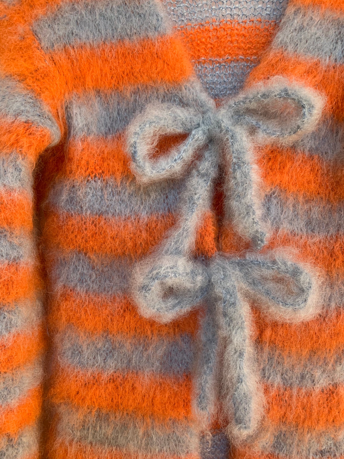 customizable mohair striped duster