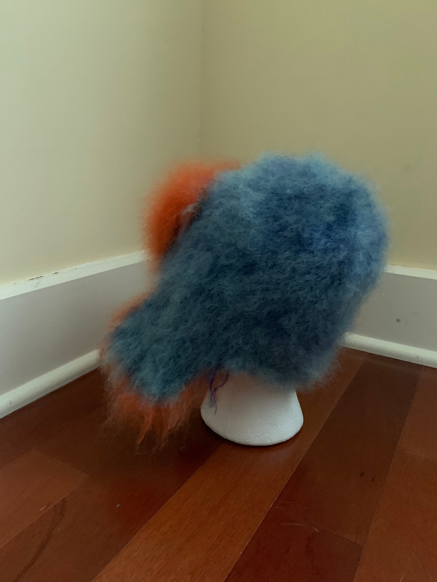 customizable mohair trapper hat